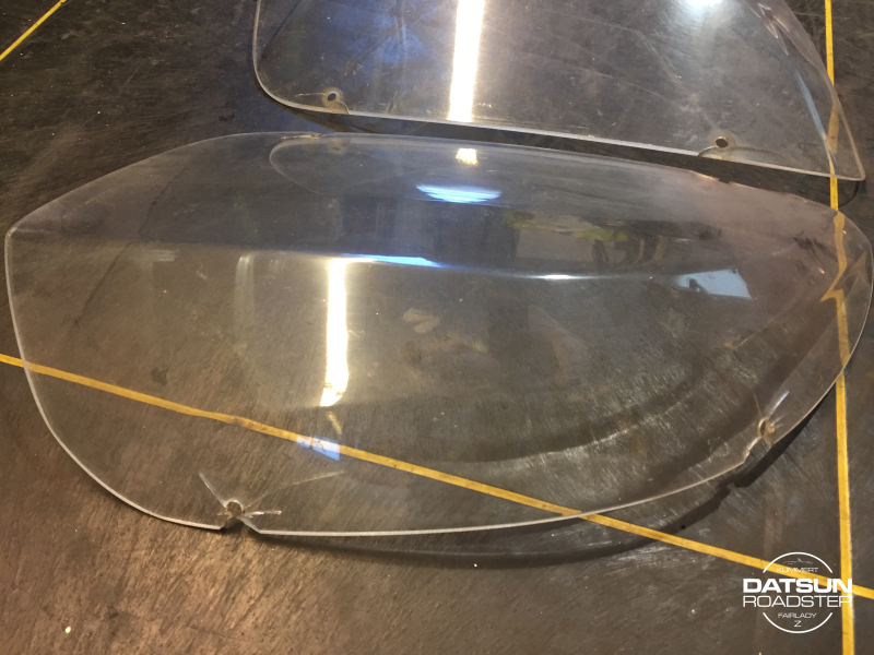 Koplamp afdekkappen set 280ZX gebruikt